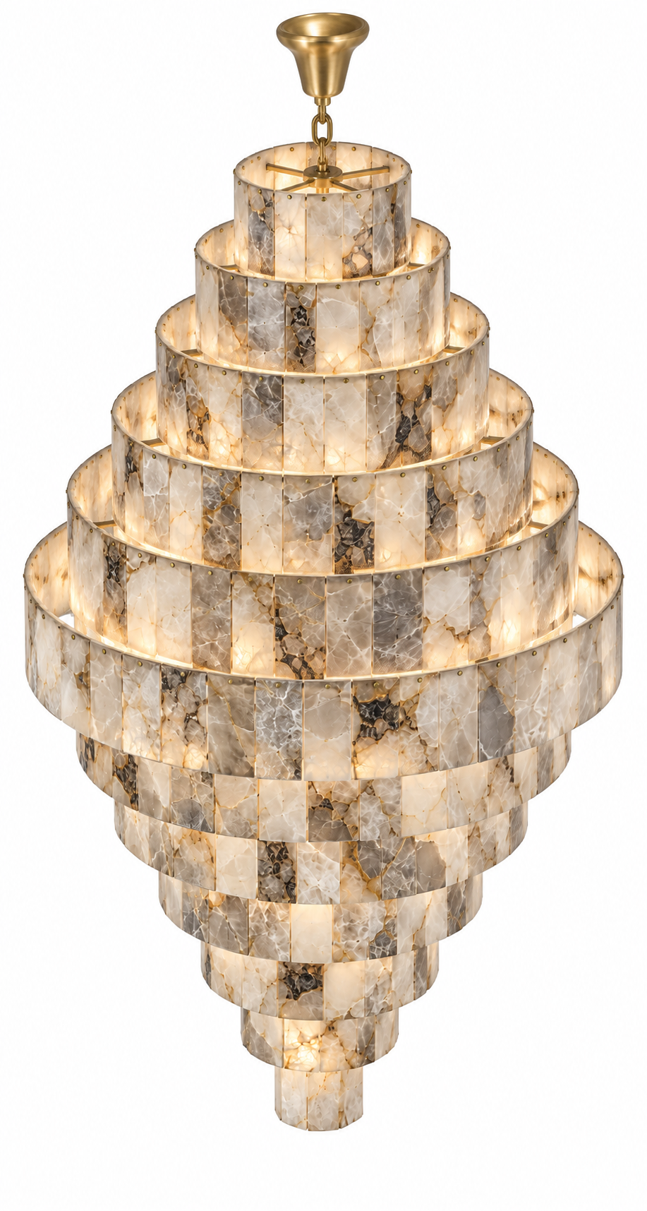 le chandelier Onyx cascade
