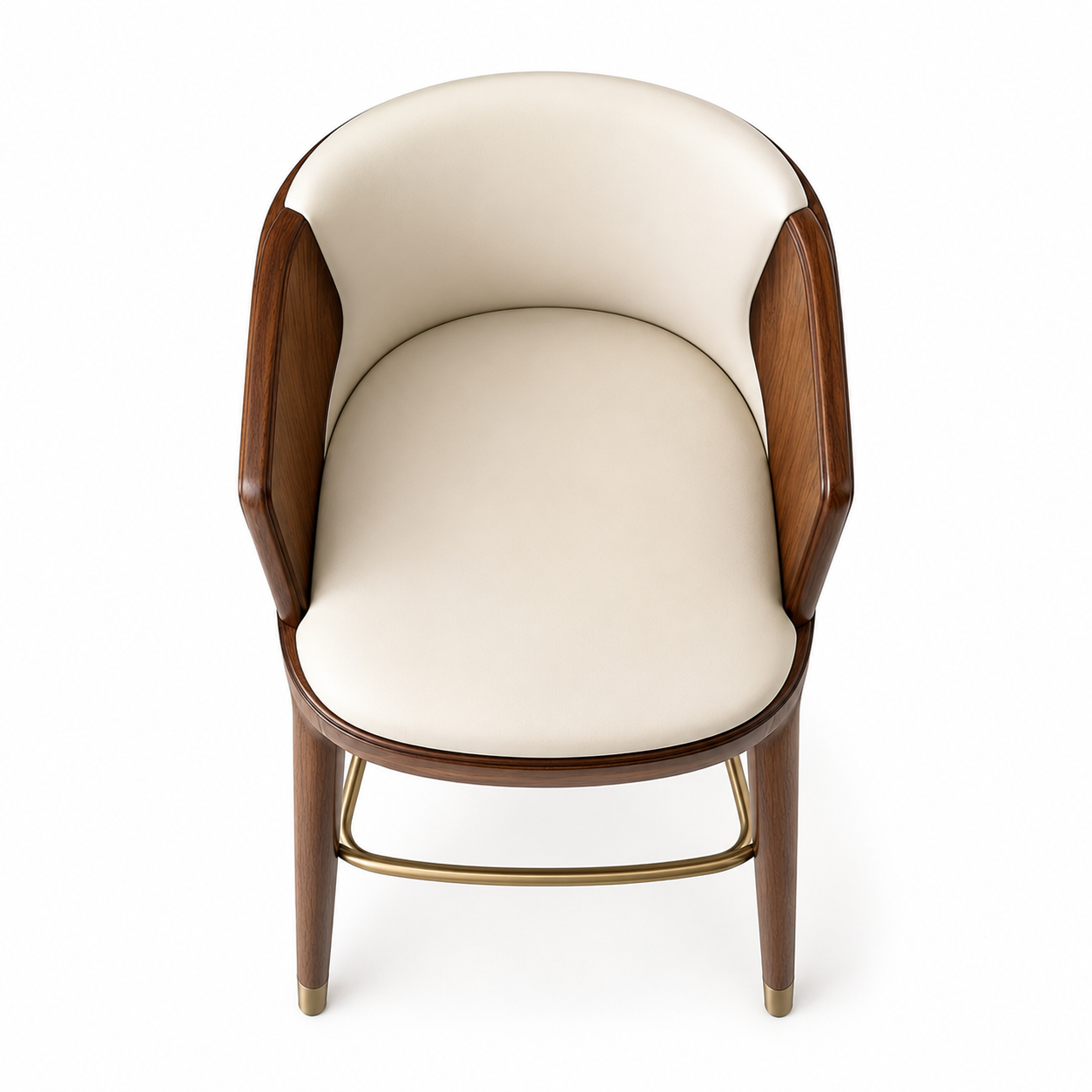 Le Tabouret de Bar Cuir Crème