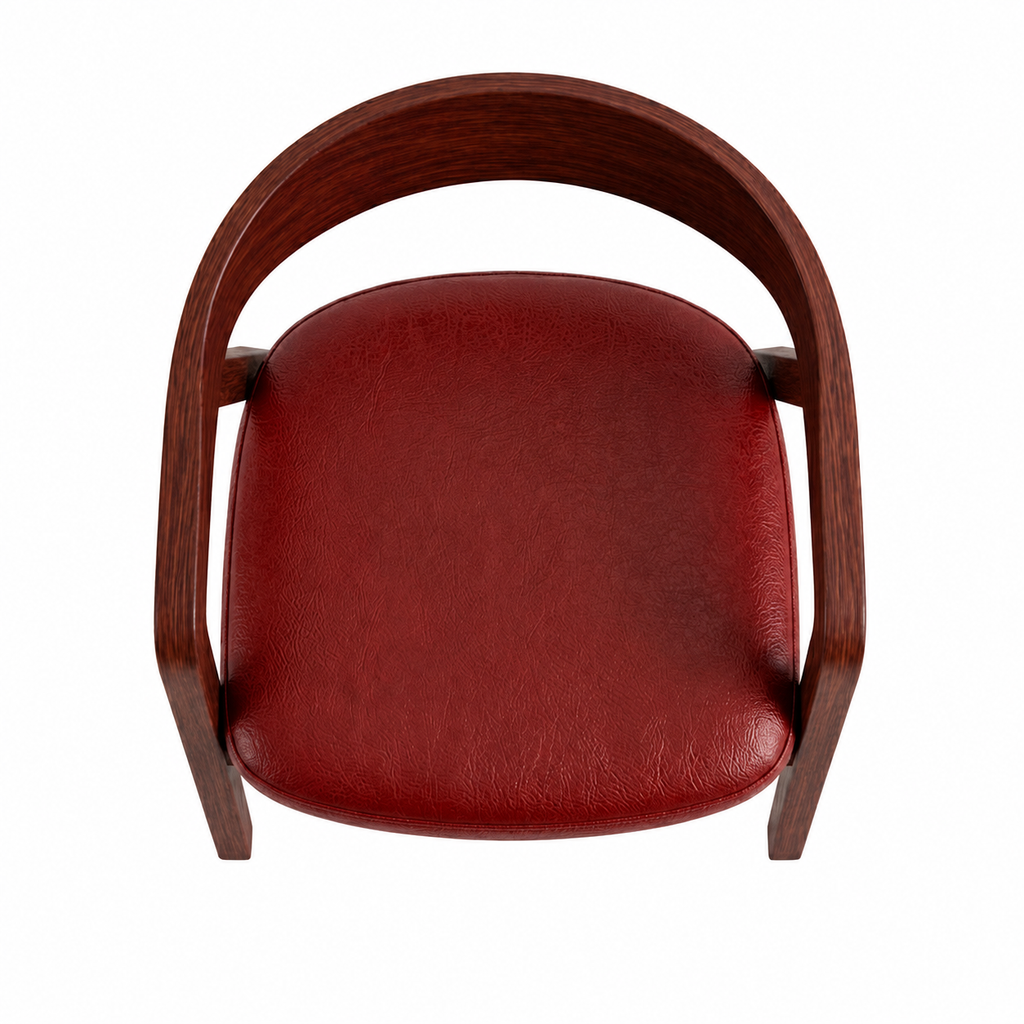 La Chaise Héritage en bois  acajou