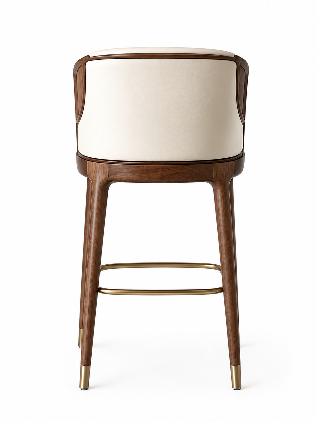 Le Tabouret de Bar Cuir Crème