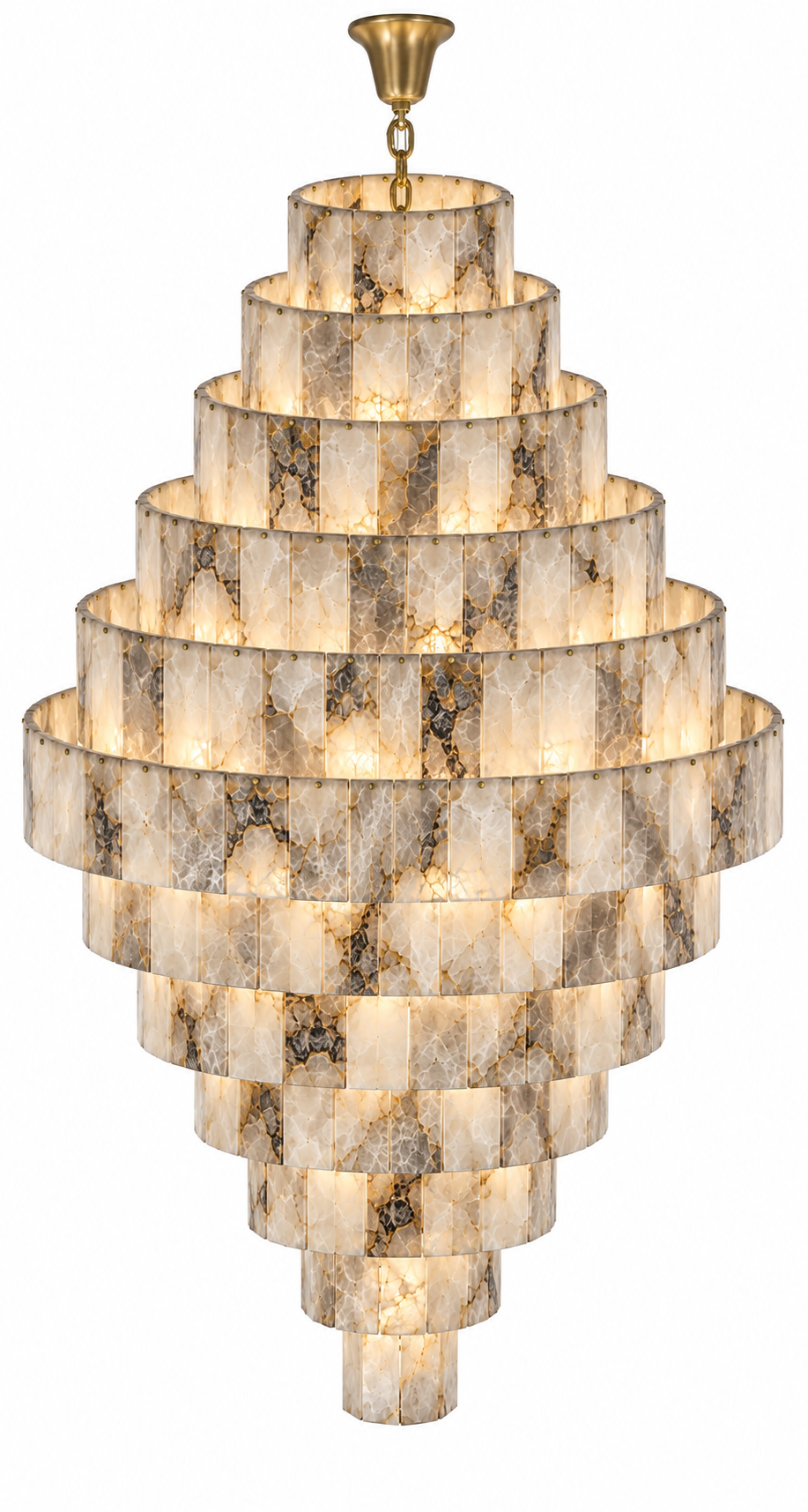 le chandelier Onyx cascade